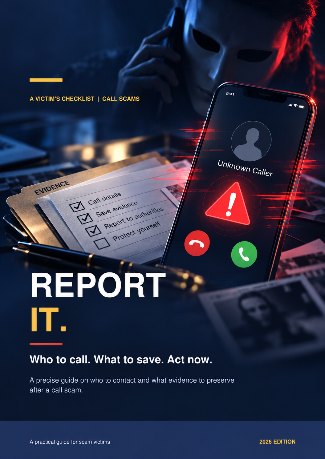 Report It: Call Scam Victim Checklist